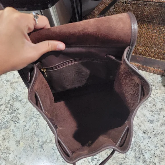 Coach Vintage Turn Lock Leather Backpack - Picture 14 of 16